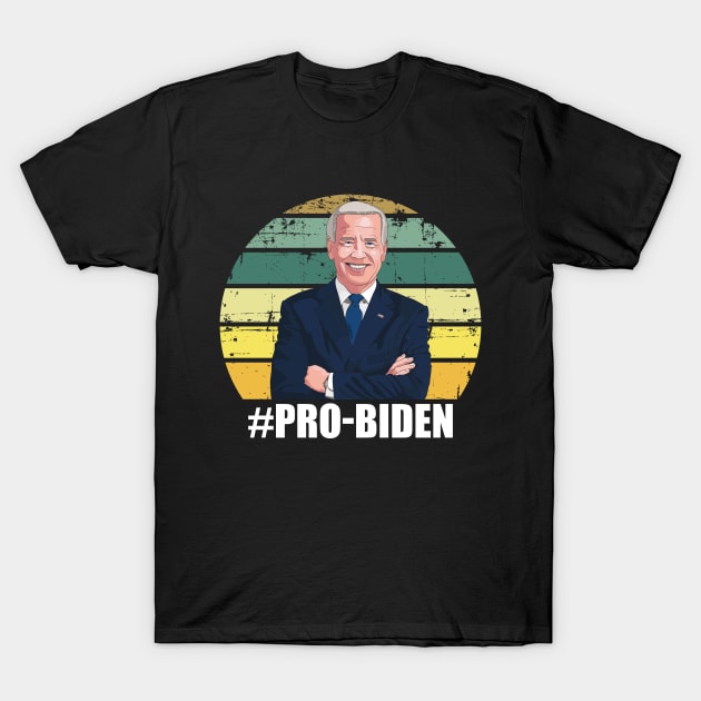 Pro Biden - Vintage Sunset T-Shirt by CoolandCreative